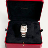 Relógio Cartier Tank Française Médio em Aço com Diamantes