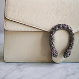 Bolsa Gucci Original Dionysus Couro Off White