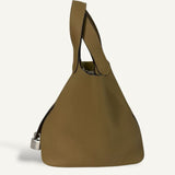 Bolsa Hermès Picotin 18 Clemence Dune com Ferragens Palladium