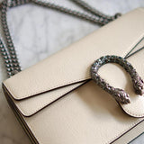Bolsa Gucci Original Dionysus Couro Off White