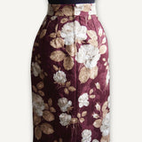 Saia Dolce & Gabbana Com Estampa de Rosa Vintage