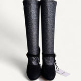 Bota Dolce & Gabbana Preta com Glitter
