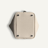 Bolsa Hermès Picotin 18 Clemence Nata com Ferragens Palladium