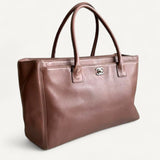 Bolsa Chanel Executive Cerf Tote Bag Beige