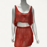 Conjunto Prada Red Cotton Tricot