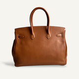 Bolsa Hermès Birkin 35 Togo Gold com Ferragens Palladium