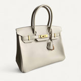 Bolsa Hermès Birkin 30 Epsom Craie com Ferragens Gold