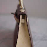 Bolsa Hermès Mini Kelly Ostrich Bicolor Gris Asphalt & Vanilla com Ferragens Palladium