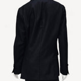 Blazer Balmain Preto com Botões Dourados
