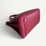 Bolsa Hermès Birkin 30 Togo Rouge Grenat com Ferragens Palladium