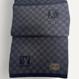 Cachecol Louis Vuitton Monograma Preto