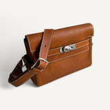 Bolsa Hermès Kelly Messenger PM Barenia com Ferragens Palladium