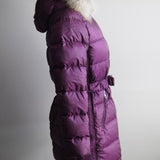 Jaqueta Burberry Nylon com Pêlos Burgundy