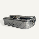 Bolsa Chanel Mirror Backpack w/ Star Coin Calfskin Prata