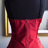 Conjunto Corset e Saia Dolce & Gabbana Cetim Vermelho