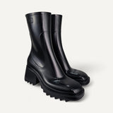Bota Chloè Ankle Boots Slip-on Preta