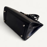 Bolsa Hermès Birkin 25 Calf Box Noir com Ferragens Palladium