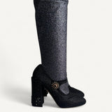 Bota Dolce & Gabbana Preta com Glitter