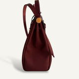 Bolsa Hermès Herbag 31 Rouge H com Ferragens Gold