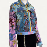 Jaqueta Versace com Estampa Azul