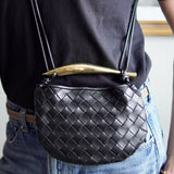 Bolsa Bottega Veneta Sardine Entrecciato Preta Pequena