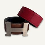 Conjunto de cinto Hermès Palladium