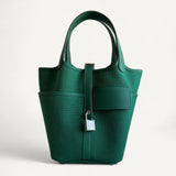 Bolsa Hermès Picotin 18 Cargo Vert Moyen com Ferragens Palladium