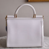 Bolsa Dolce & Gabbana Sicily Branca com Ferragens Douradas