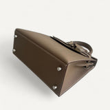 Bolsa Hermès Kelly 25 Epsom Sellier Etoupe com Ferragens Palladium
