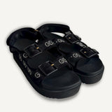 Sandália Gucci GG Logo Mesh Preta