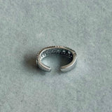 Piercing  em Ouro Branco 18K com  Diamantes