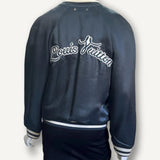Jaqueta de Baseball Louis Vuitton de Nylon Bordada Azul