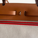 Bolsa Hermès Herbag 31 Orange Mecano com Ferragens Palladium