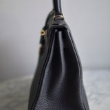 Bolsa Hermès Kelly 28 Togo Gris Misty com Ferragens Gold