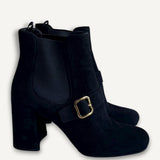 Bota Prada Camurça Preta