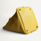 Bolsa Hermès Picotin 18 Limoncello Clemence com Ferragens Palladium