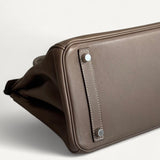 Bolsa Hermès Birkin 30 Swift Etoupe com Ferragens Palladium