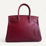 Bolsa Hermès Birkin 30 Rouge Fiv com Ferragens Gold