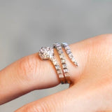 Anel  Diamantes Snake Baguete Red Ilusion P4,3 - 0,93CT