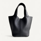 Bolsa Hermès Picotin 18 Noir com Ferragens Gold