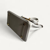 Bolsa Hermès Birkin 25 Veau Togo Gris Pale com Ferragens Gold