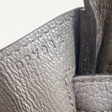 Bolsa Hermès Birkin 25 Togo Gris Meyer com Ferragens Rosé Gold