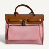 Bolsa Hermès Herbag Zip 31 satchel Com ferragens Palladium