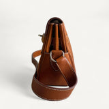 Bolsa Hermès Kelly Messenger PM Barenia com Ferragens Palladium