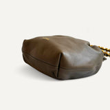 Bolsa Loewe Flamenco Mini em Couro Verde