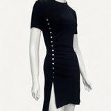 Vestido Paco Rabbane em Malha Preto