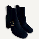 Bota Prada Camurça Preta