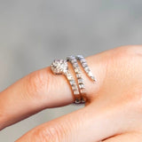 Anel  Diamantes Snake Baguete Red Ilusion P4,3 - 0,93CT
