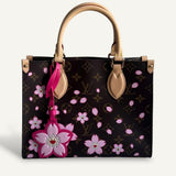 Bolsa Louis Vuitton LV x TM Monogram Cherry Blossom On the go OM Sakura Brown