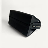 Bolsa Prada Monochrome Preta com Ferragens Prateadas